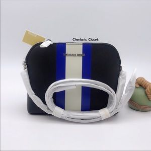 NWT Michael Kors Cindy Stripe Crossbody